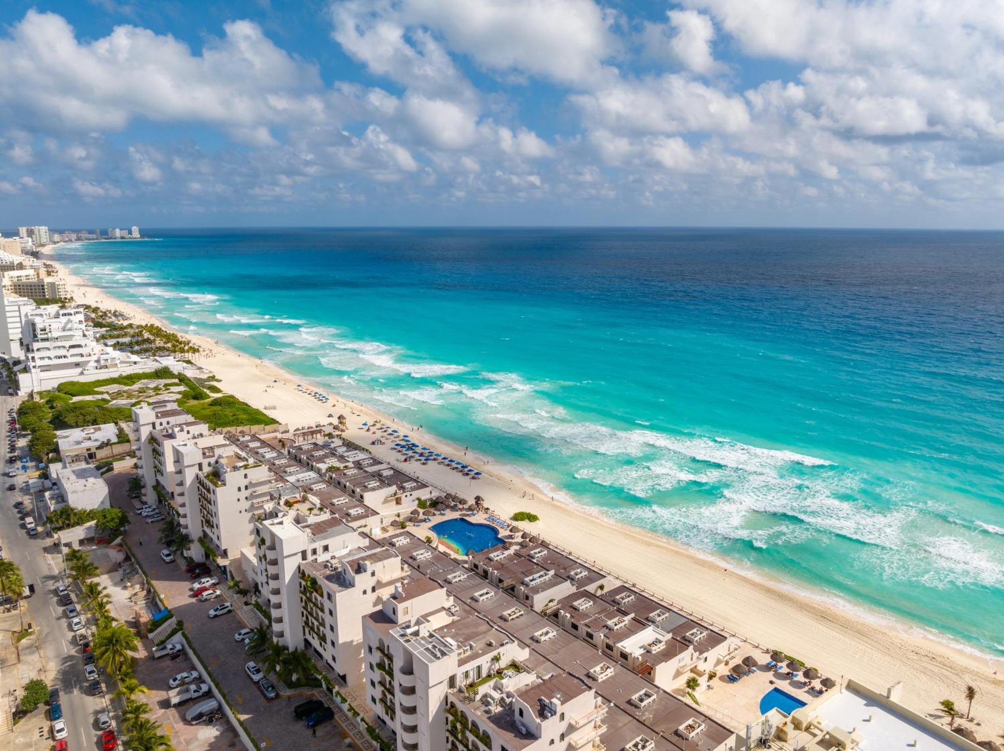 Ferienwohnung Sparkling Ocean View In Cancún Exterior foto